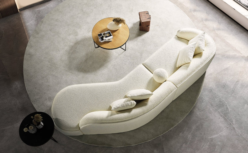 Atmacha Home And Living Sofa Teddy Curved Corner Sofa