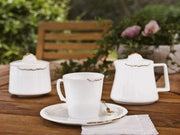 Atmacha - Home and Living Tea Glass and Saucer Eser-i Istanbul Cup and Saucer - Gold - 220 cc
