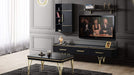 Atmacha - Home and Living TV Stands Tv Stand / Black / Gold Gustava Coffe Table
